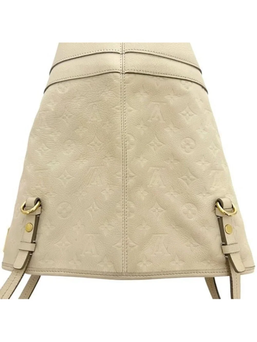 Louis Vuitton Tote Citadines PM Monogram Empreinte Leather Neige Beige